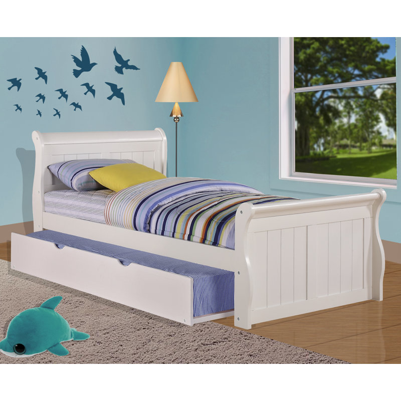 Harriet Bee Jacquline Solid Wood Platforms Bed with Trundle by Harriet